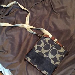 Coach over the shoulder cross body bag